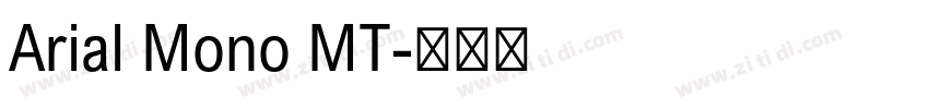 Arial Mono MT字体转换